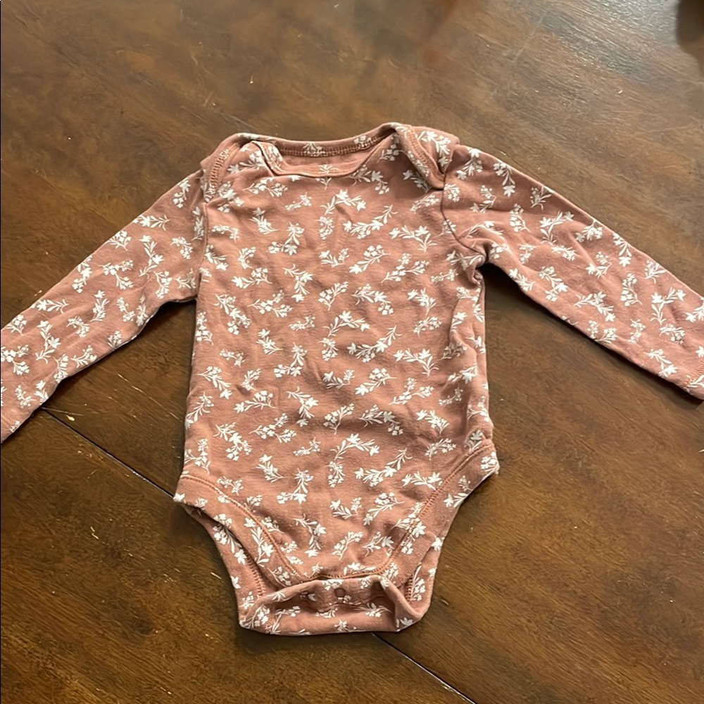 Floral Long Sleeve Kids One Piece